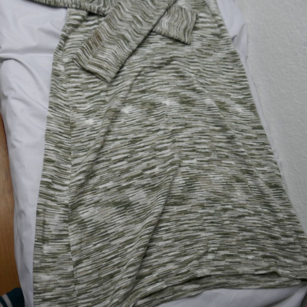 Aventura Gemma Sweater Dress Organic Cotton Knit Long Sleeve Olive Size Small - Picture 6 of 10